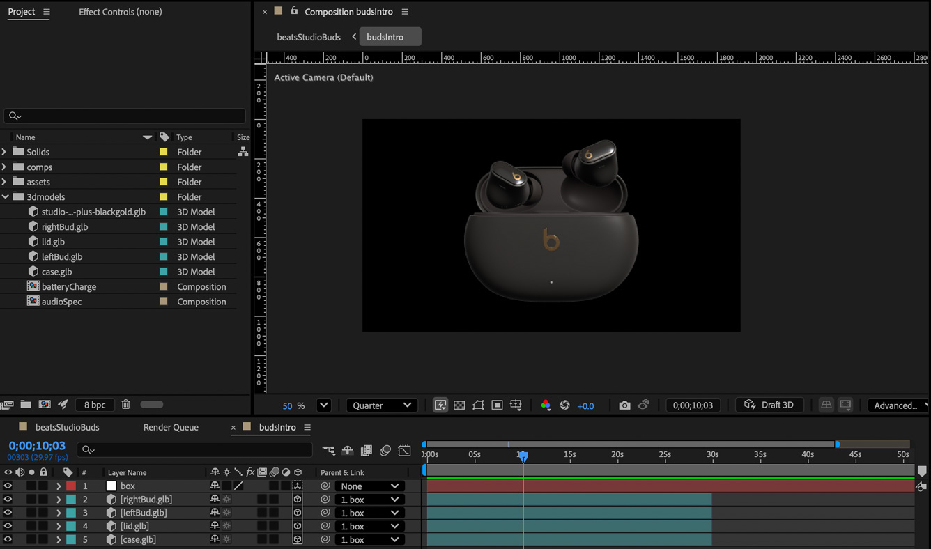 After Effects reassembly